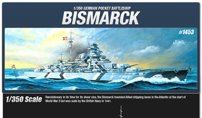Academy Modelbouwpakket Schepen - 14109 Duits slagschip Bismarck - Kriegsmarine WWII Plastic - 1:350 - Modelbouw