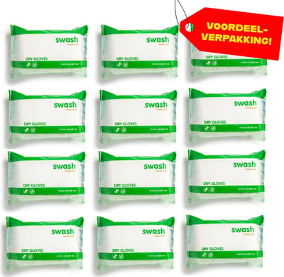Swash Droge Washandjes - 12x50 stuks voordeelverpakking