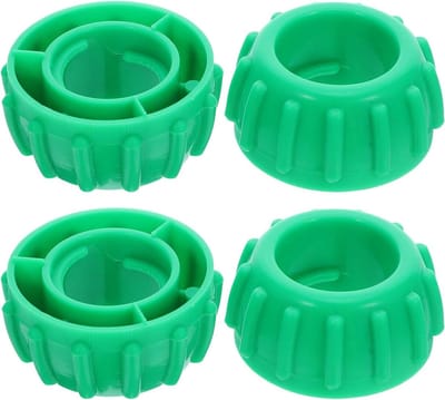 Schroefkappen - Beschermhoezen - Speeltoestellen Repareren - Duurzaam Plastic - 4 Delig - Groen