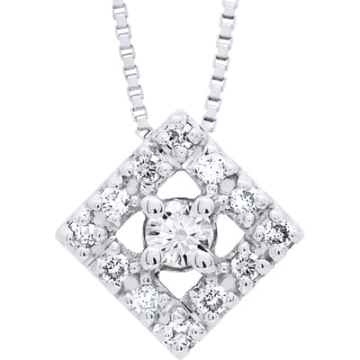 Ketting diamant diamanten 0.015 Cts White Gold
