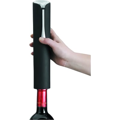 Lacor 63031 - Elektrische kurkentrekker met opladervoet, zwart