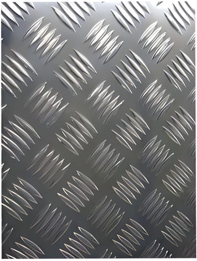 Aluminium Plaat - Diamantplaat Traanplaat - Industriële Vloeren - Corrosiebestendig Antislip - 200x200mm 3.5mm - Zilverkleurig