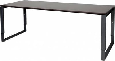 Verstelbaar Bureau - Plus 200x80 logan - zwart frame