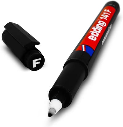 Permanente Stift - Fijne Punt Stift - Labels Maken - Sneldrogende Inkt - 0.6mm Punt - Zwart