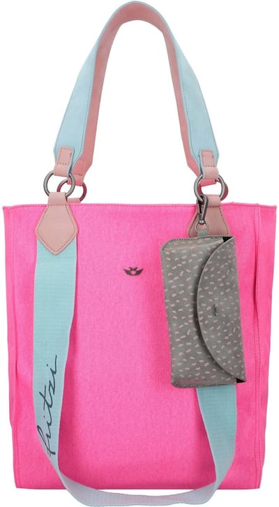 Fritzi aus Preußen Schoudertas Handtas Canvas Izzy02 Tote Neon Pink Neonroze