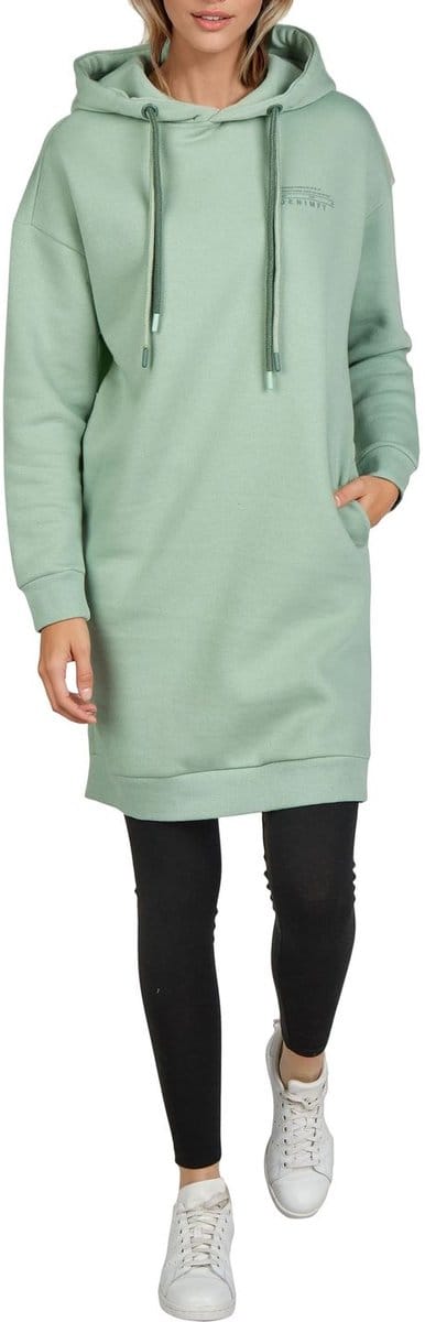DENIMFY Dames Sweatshirt DFAnna bequem Groen XXL Volwassenen Sweatjurk - Truijurk