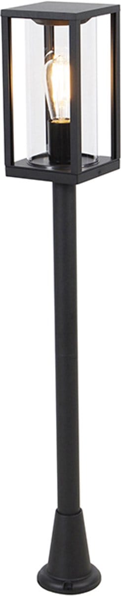 QAZQA charlois - Design Staande Buitenlamp | Staande Lamp voor buiten - 1 lichts - H 100 cm - Zwart - Buitenverlichting