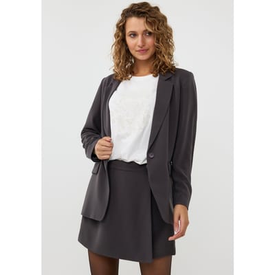 EsQualo Blazer City Grey Maat: 34 | Blazers Outlet | Dames | Grijs