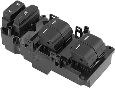 Raamheffer Schakelpaneel - Vensterbediening - Auto Onderhoud - Directe Vervanging - 3 Pin - Zwart