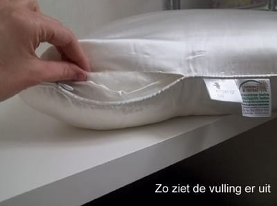 Zijden hoofdkussen Muze - 100% moerbeizijde - zijden tijk - Silk Heaven - 60x70cm