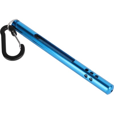 Thermomètre à eau pour pêche à la mouche, outils de mesure de la température de l'eau du ruisseau avec mousqueton, bleu bleu