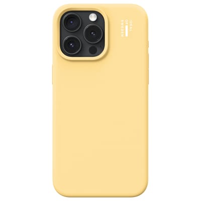iDeal of Sweden Silicone Case geschikt voor MagSafe geschikt voor iPhone 15 Pro Max - Soft Lemon