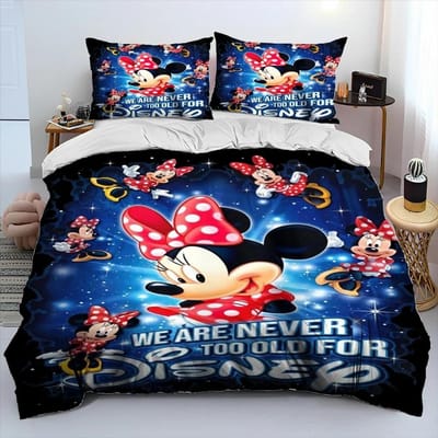 Mickey Mouse Cartoon Donald Duck HD Dekbed Beddengoed Set Dekbedovertrek Bed Set Dekbedhoes Kussensloop Queen Beddengoed Set Volwassene Kind AU Double(180*210cm)3pcs