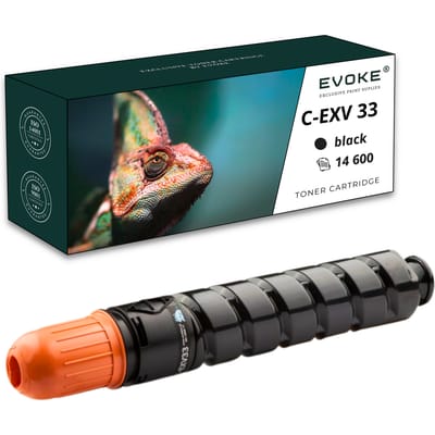 Evoke Compatibele Toner voor Canon Cexv33 C-Exv33 Cexv-33 Zwart 14600 Pagina's Ir2520 Ir2520I Ir2525 Ir2530I Ir2545
