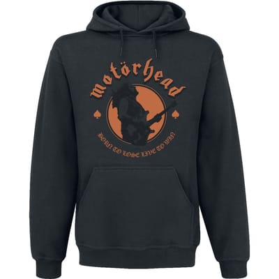 Motörhead Trui met capuchon - Young Lemmy Born To Lose - S tot M - voor Mannen - zwart