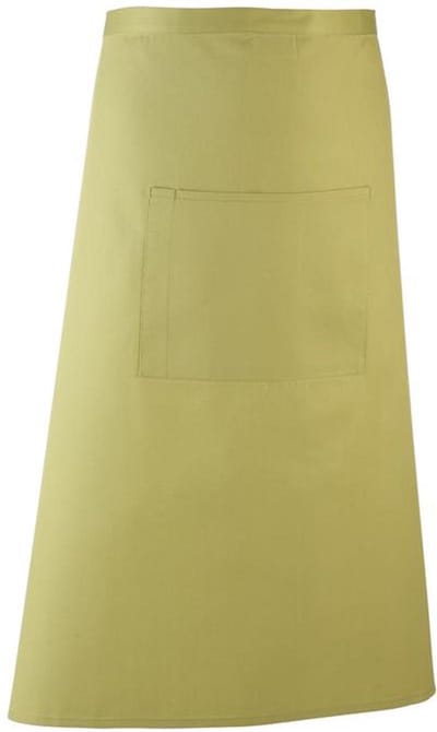 Restaurant schort lang Lime I PR158 11 kleuren | Bar Apron Twillweefsel: soepel en sterk. Middenzak met plaats voor een pen. Verkrijgbaar in 11 kleuren I Horeca kleding