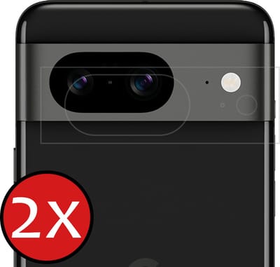 Camera Lens Protector - 2 Stuks - Geschikt voor Google Pixel 8 - Camera Screenprotector - Beschermglas - Gehard Glas - Tempered Glass - Screen Protector