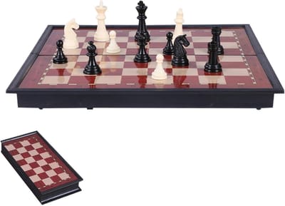 Magnetische schaakset - Opvouwbaar schaakbord - Strategie Spel Leren - Handgemaakt Draagbaar Speelgoed - 25 cm - Niet gespecificeerd