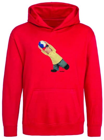 Hingly Hooded sweater Buurman & Buurman Keeper Rood 116