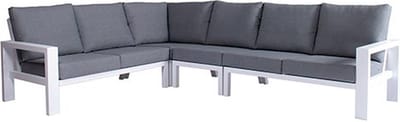 Buitengewoon Boet Benton Hoek Loungebank - Wit