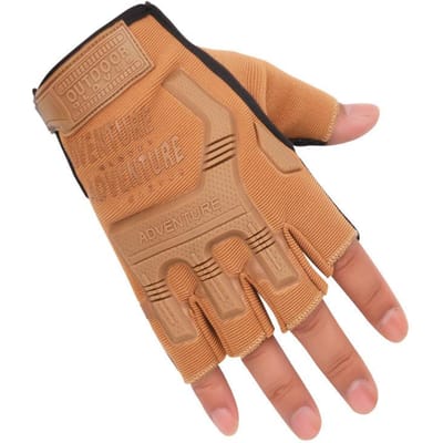 Fietsen Halve Vinger Handschoenen Tactische Handschoenen Ademend Antislip Vingers voor Mannen en Vrouwen Studenten Dunne Buitensport Handschoenen average size