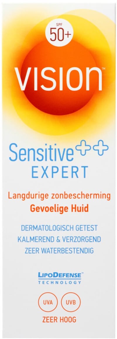 Vision Zonnebrand Sensitive SPF 50 - 2 x 180 ml - Voordeelverpakking