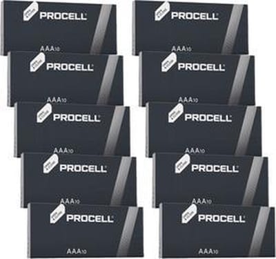 100 x Procell Industrial Alkaline AAA/LR3