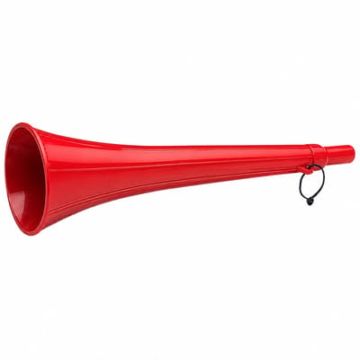 BREG Misthoorn voor Boot – Kunststof Signaalhoorn – 105 dB – 30 cm – Rood
