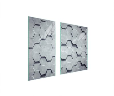 TMK ArtDeko - Snijplank 75x52cm - Roestvast Glas - Veelzijdige Toepassing