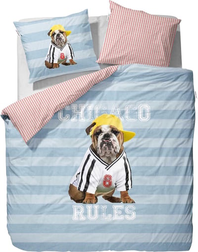 Covers & Co Joop Dekbedovertrek - Eenpersoons - 140x200/220 cm - Blauw