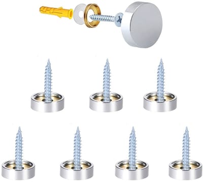 16mm Geborsteld RVS Schroeven voor Spiegels, Tafels, Badplaten en Glaspanelen - Duurzaam en Sterk