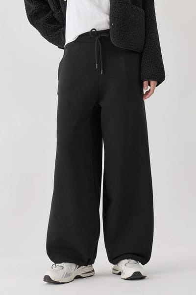 Barrel Fit Basis Verhoogde Sweatpants