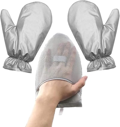 Stoomstrijkhandschoenen - Hittebestendig Accessoire - Kleding Verzorgen - Directe Stoomcontrole - 26 x 16 x 3 cm - Grijs