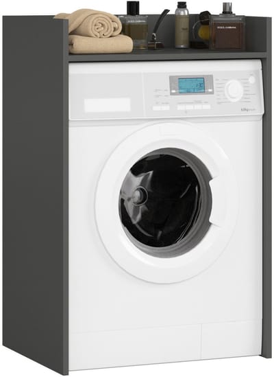 Wasmachine Kast / Wasmachine Ombouw / Wasmachine Meubel FIN / Grafietgrijs / AKORD Furniture Factory / 64 x 98 x 50 cm