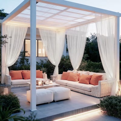 MUPOO DIY extra Breed 320cm - 2 stucks VliegenBuitengordijn & Anti-Muggen Buitengordijn Kant en Klaar met Tunnel (Roede/Touw) - Fijnmazig Insectennet -Op Maat te Knippen - Klamboe voor Tuin, Balkon & Deur - Luchtig - Wit - 320x213cm - 2 stucks