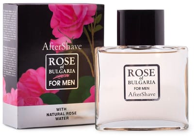 Natuurlijke Aftershave met Bulgaarse rozen olie - subtiele rozen heren geur - kalmeert de huid - anti-oxidant 100ml