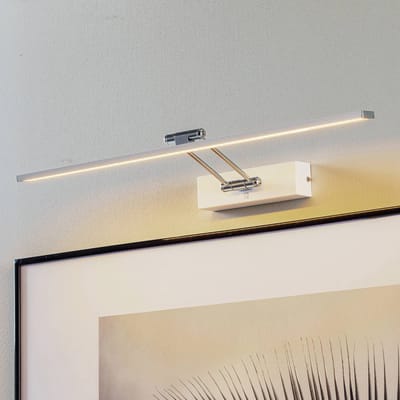 Galeria LED-schilderijlamp Beam 2700K 1050lm 230V 11W Wit, Chroom