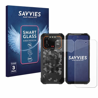 3 Stuks Savvies Screenprotector - geschikt voor iiiF150 B1 Pro (Voor+Camera) - beschermfolie glas transparant