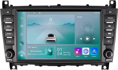 Autoradio met bluetooth - Carplay - Voor Mercedes-Benz C-Klasse W203 / W209 (C180 / C200 / CLK200) - Geschikt voor Apple en Android - Stereo - Navigatie - Navigatiesysteem auto - 1GB 32GB