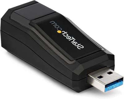 Gigabit Ethernet Adapter - USB Netwerkkaart RJ45 - Internet Verbinding Maken - Volledige Gigabit Bandbreedte - 21 Gram - Zwart
