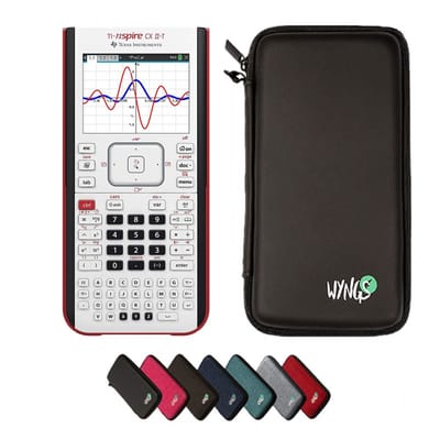 TI-Nspire CX II-T incl. WYNGS Beschermhoes Zwart - Grafische Rekenmachine - Basis Pakket