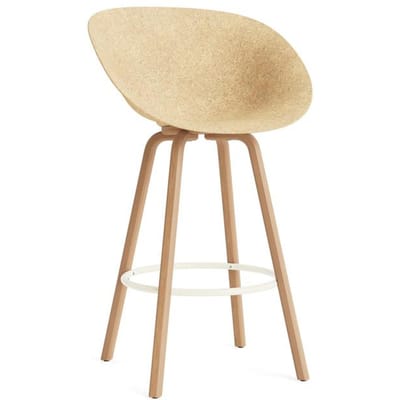 Normann Copenhagen Mat Bar fauteuil - hennep - NormannCopenhagenFootrestCream - 75 cm