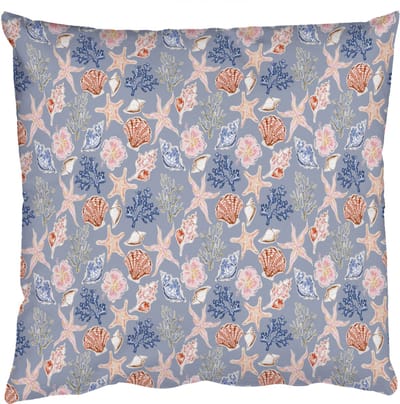 Sierkussens - Kussentjes Woonkamer - 50x50 cm - Kust - Zee - Blauw - Roze