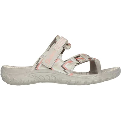 Skechers Reggae-sandalen met zigzagpatroon voor dames (Meerkleurig/wit)