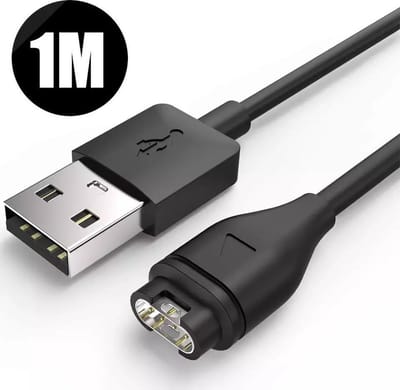 2x - DrPhone USB Kabel - Lader - Oplaadkabel - Geschikt voor o.a Garmin Fenix / Vivoactive / Venu / Quatrix / Approach / Vivomove / Vivoactive / Forerunner – Zwart
