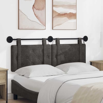 vidaXL - Hangend - hoofdbord - Zwart - Antiek - PU