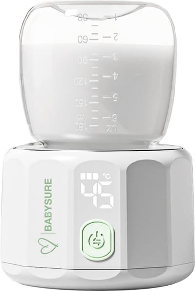 BabySure Flessenwarmer voor Onderweg – Draagbare Digitale Pocket Babyflessenwarmer – Temperatuurregeling – Compact & Lichtgewicht