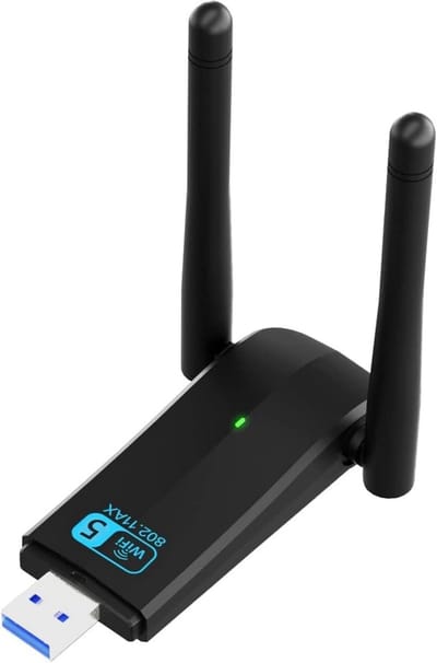 Wifi Antenne - Wifi Adapter - Internet Verbinding - Dual Band 1300Mbps - 5dBi Antennes - Zwart
