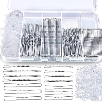 300 Stuks Bobby Pins Set - Metalen Haarclips met Opbergdoos, U-vormige Golf Haargrips voor Vrouwen, Perfect voor Haarstyling en Accessoires