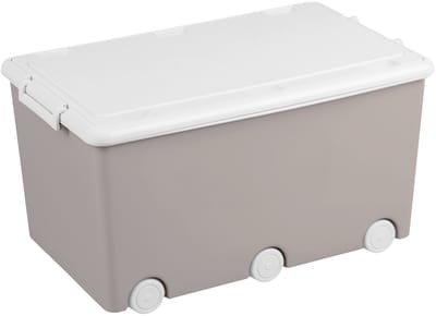 Tega Baby Multifunctionele Opbergbox met Deksel - Opbergdoos - Stapelbaar - Linen